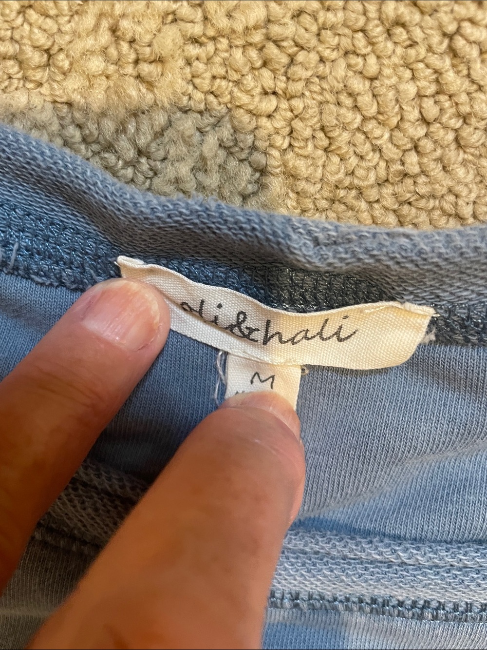 ali & hali Slate Blue Long Sleeve  Top. Medium - Picture 2 of 6